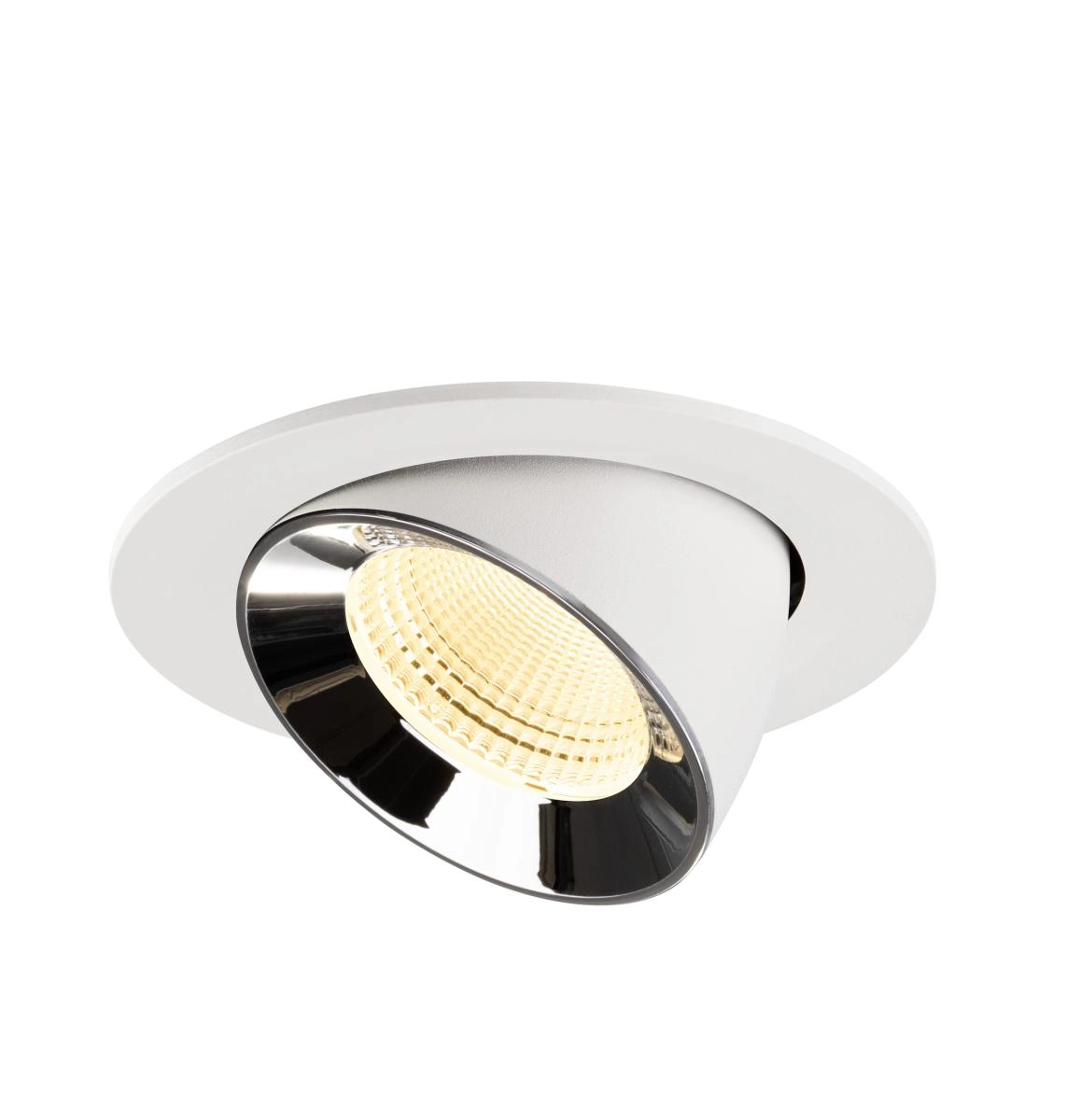 Recessed spotlight Numinos Gimble L white/chrome 3000K - 55deg SLV 4024163310161