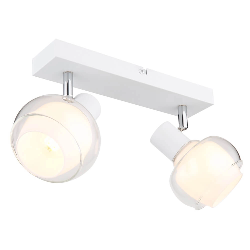 White ceiling lamp Tokki 2-light