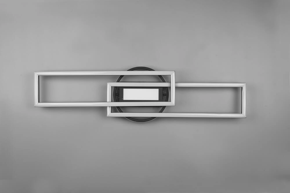 Adjustable LED ceiling lamp Twister black Trio 4017807540581
