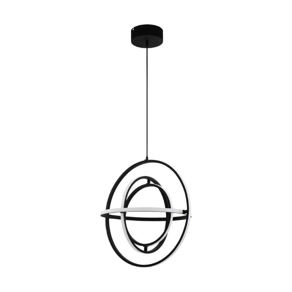 Black hanging lamp Retornio Ø 58cm