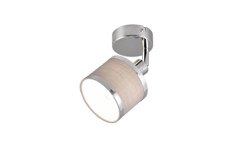 Design surface-mounted spotlight Arosa nickel 1-light