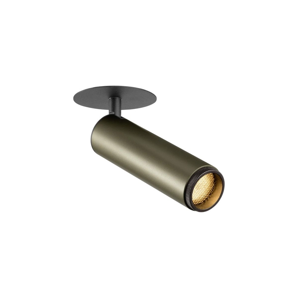 Recessed spotlight Grip! M bronze with black 2700K
