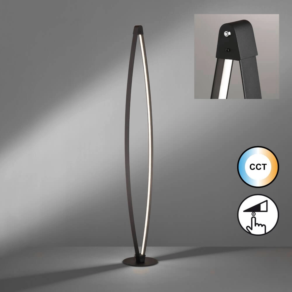 Floor lamp Fenga black Fischer & Honsel 4003694405034