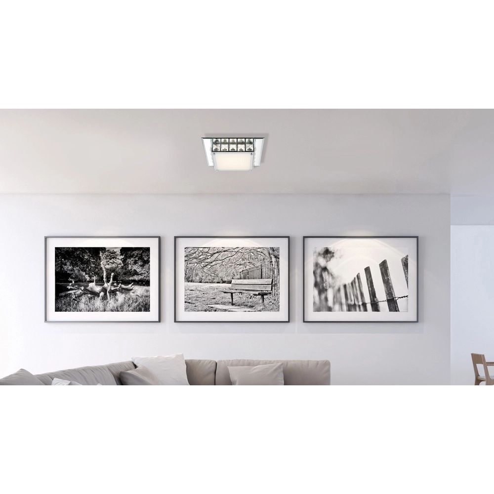 Square ceiling lamp Margo chrome Globo 9007371324705