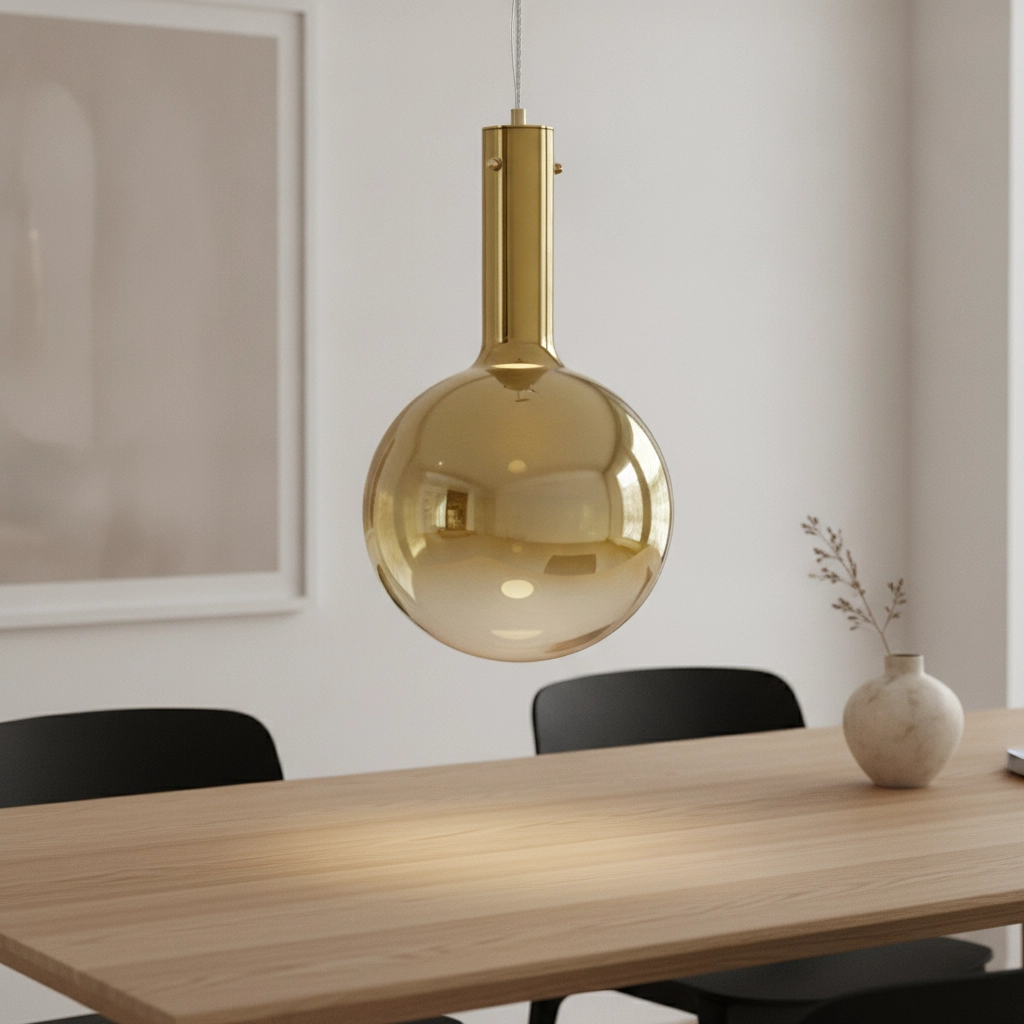 Pendant lamp Nostos champagne glass