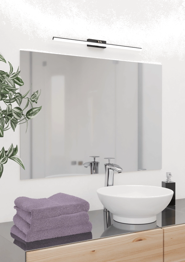 Mirror wall lamp Verdello black Eglo 9008606244126