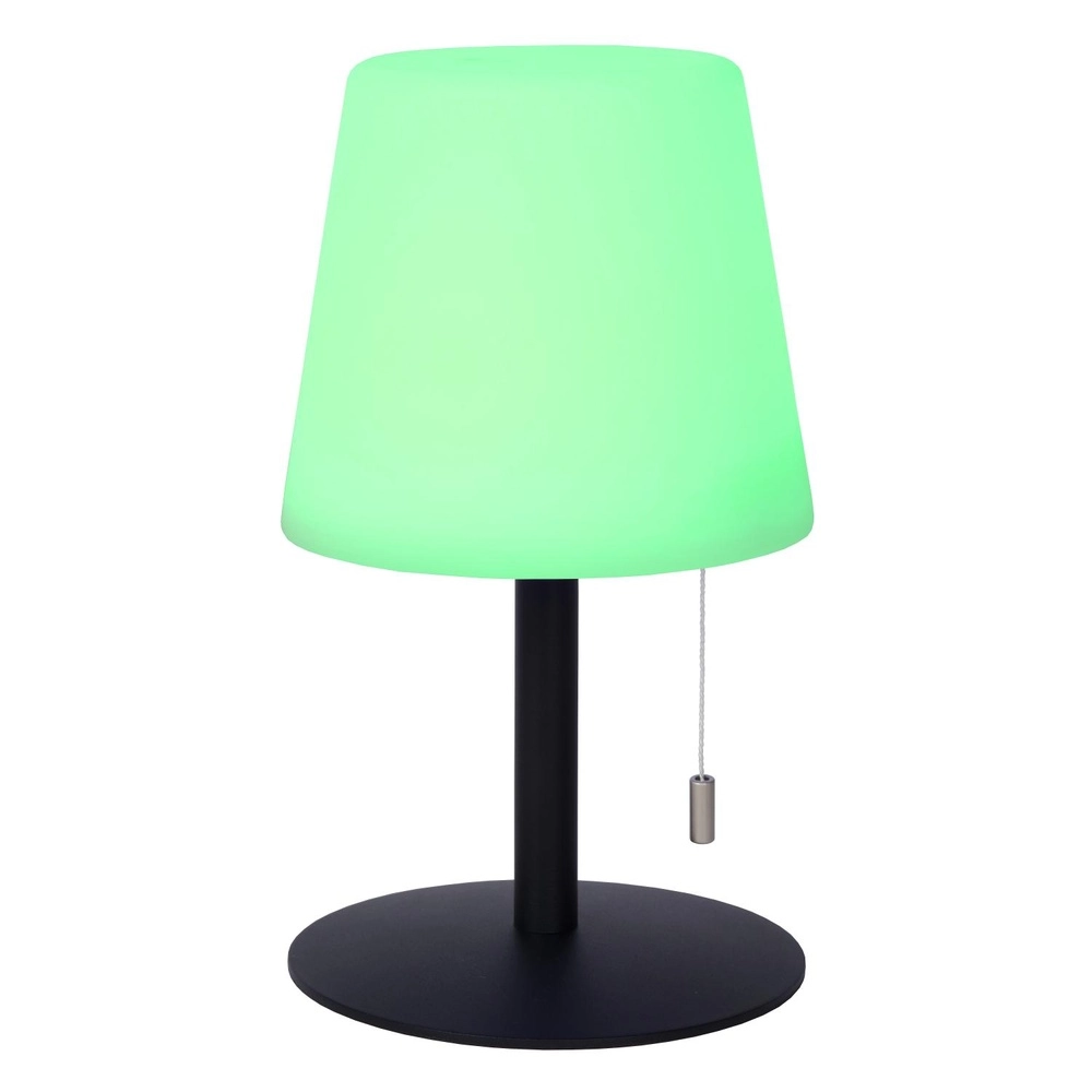 Rechargeable table lamp Rio black and white Lucide 5411212134264