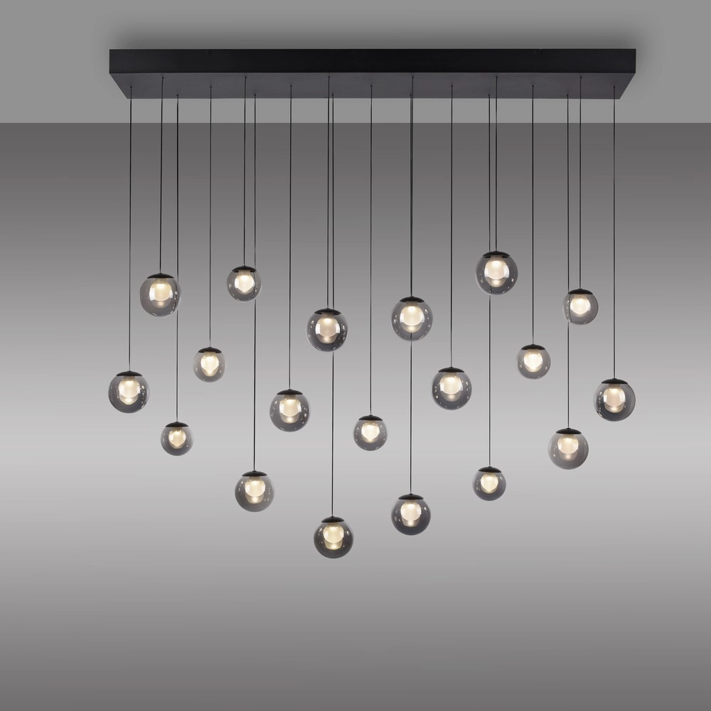 19-light pendant lamp Pure Popup mystic grey Paul Neuhaus 4012248396698