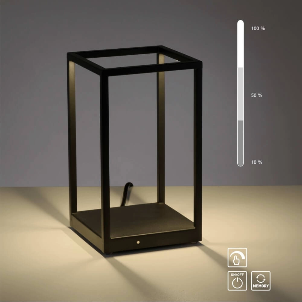 Sleek table lamp Conni black Paul Neuhaus 4012248359419
