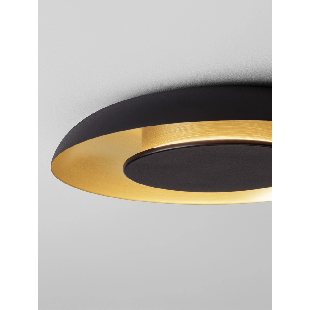 Design ceiling lamp Epos Ø 40cm black with gold Lyora 5212017463203