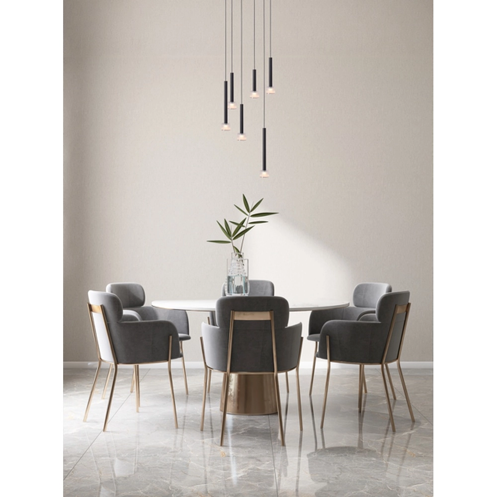 Led pendant light Fabro 6-light - black Masterlight 8718121317052
