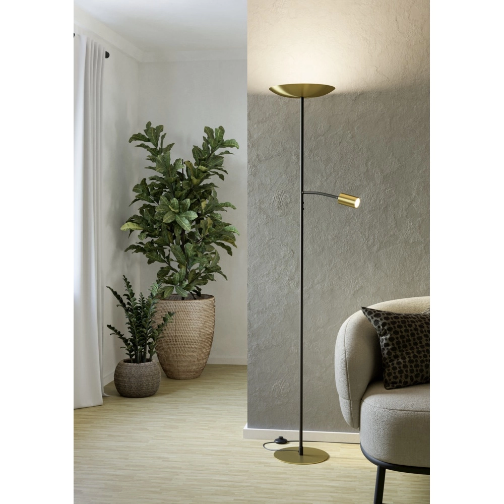 Floor lamp Conivarino gold with black Eglo 9008606356591