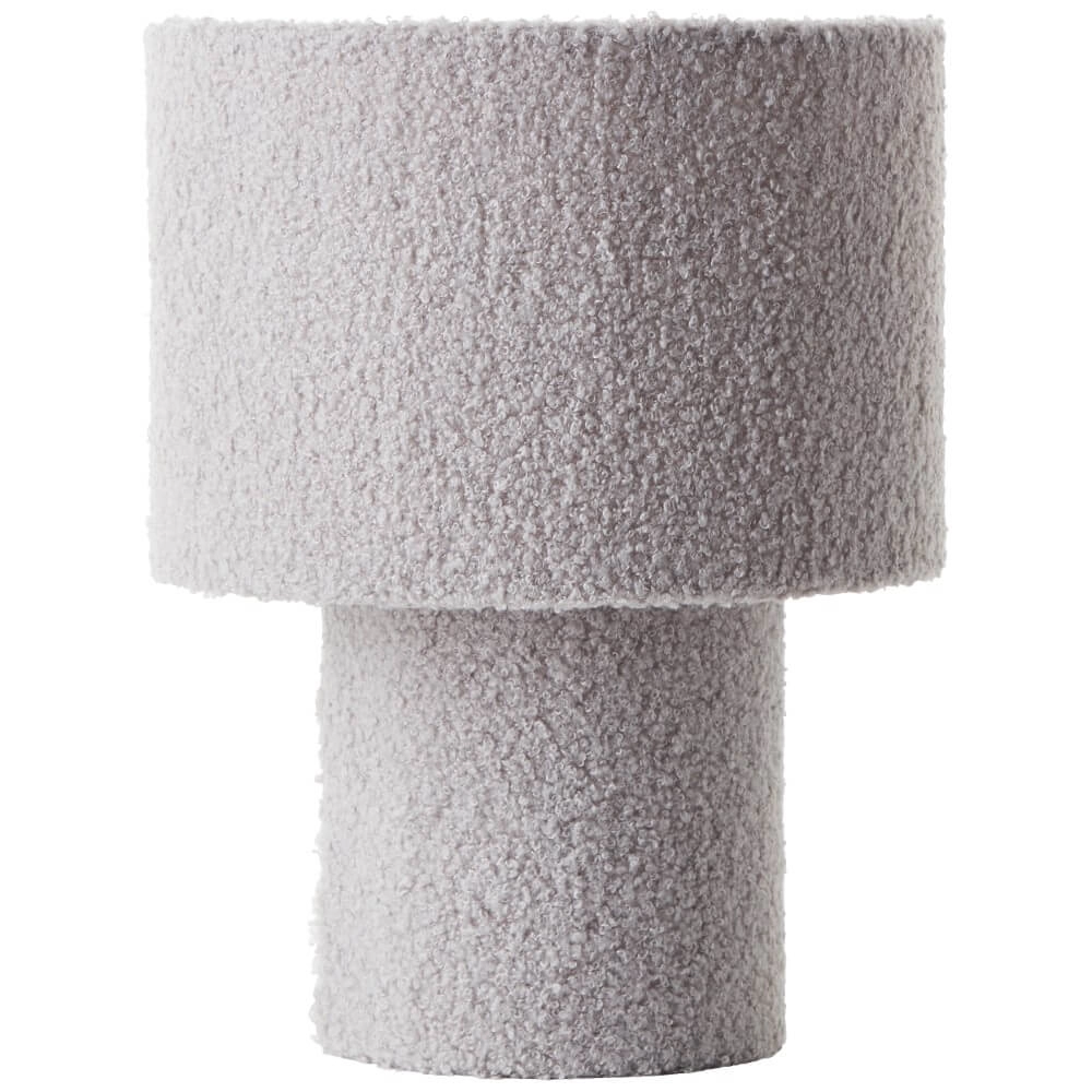 Grey table lamp Teddy Ø 23cm Brilliant 4004353447228
