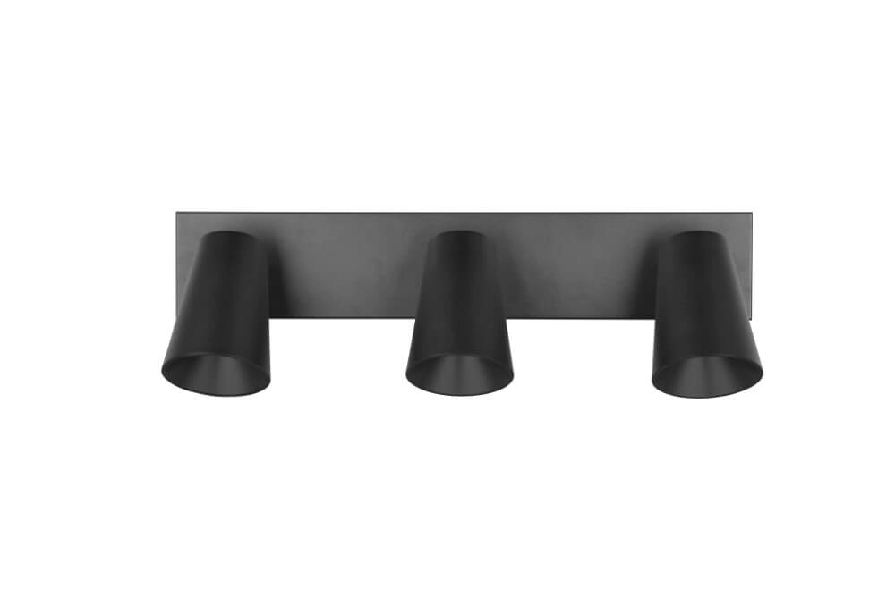 3-light surface-mounted spotlight Sharp black Trio 4017807613087