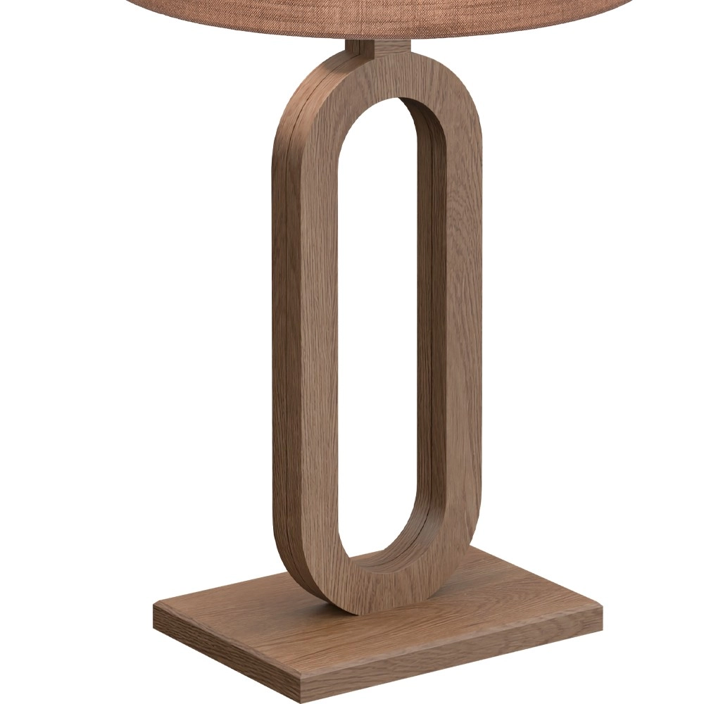 Table lamp Sino Loop 54cm dark wood Masterlight