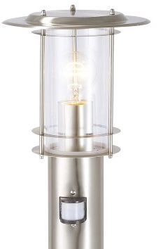Stainless steel floor lamp York with sensor Brilliant 4004353034060