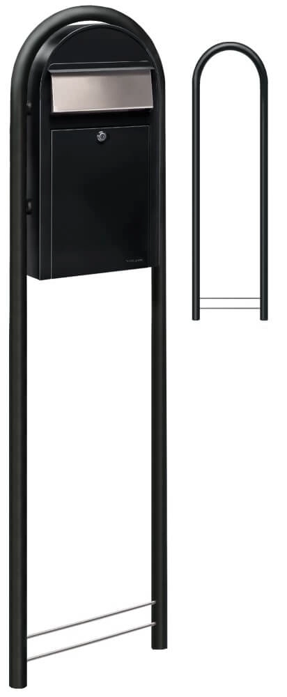 Mailbox Grande S st9005 i Structure black Bobi 6417237037275