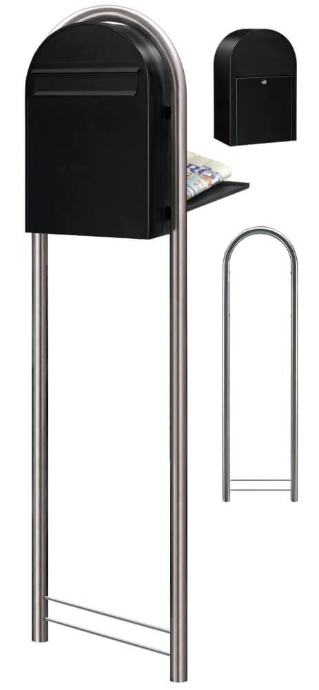 Mailbox Classic B 9005 Structure black Bobi 6417237006325