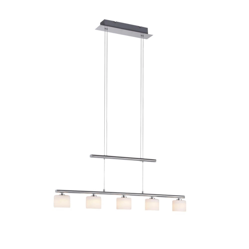 5-light pendant lamp Hydra metal