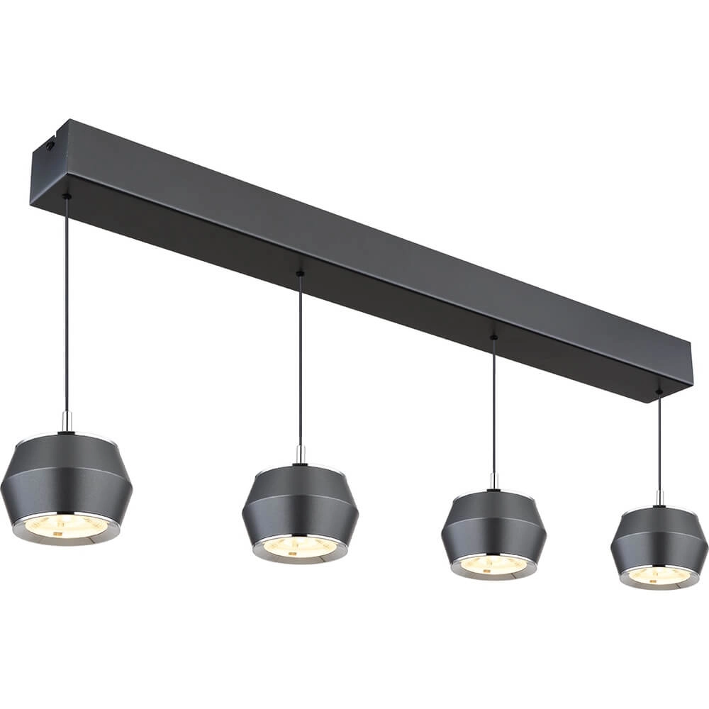 Round pendant lamp Marthy grey Ø 10cm Globo 9007371452118