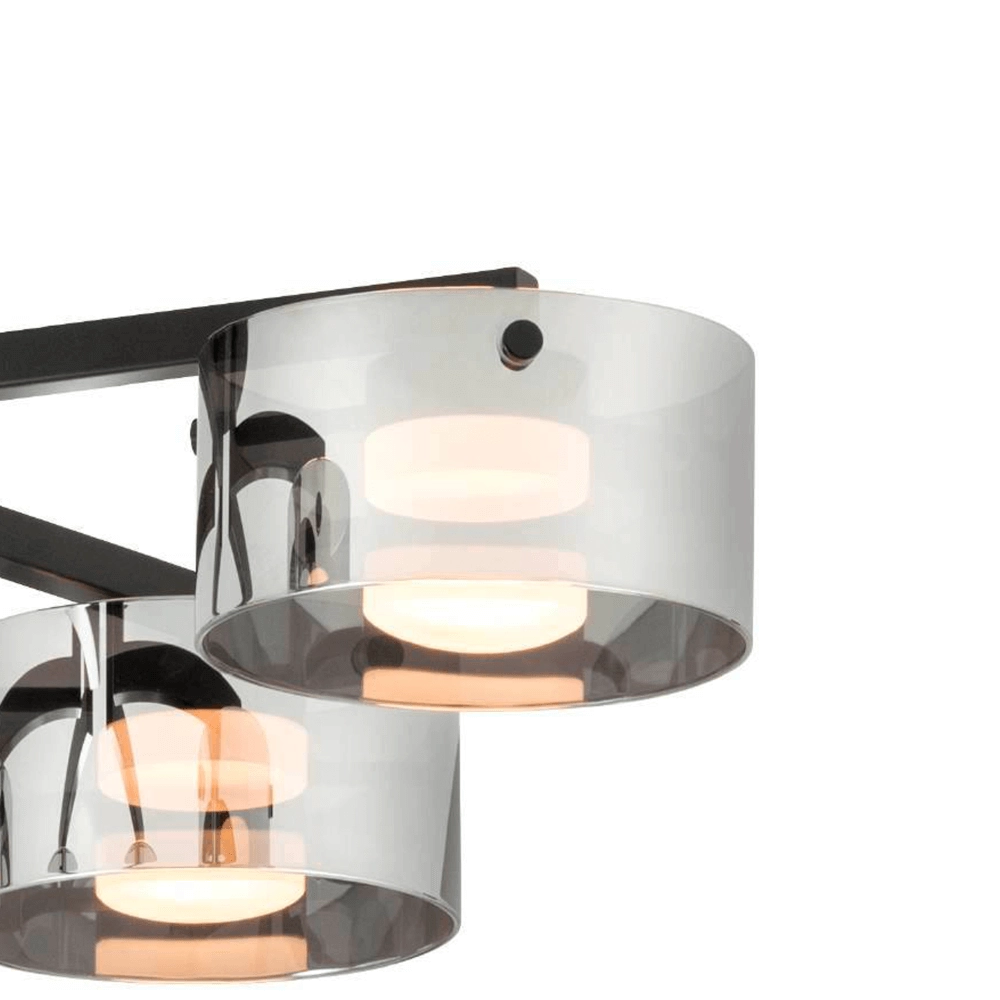 Ceiling lamp with smoke glass Copillos Stars of Light 9002759398743