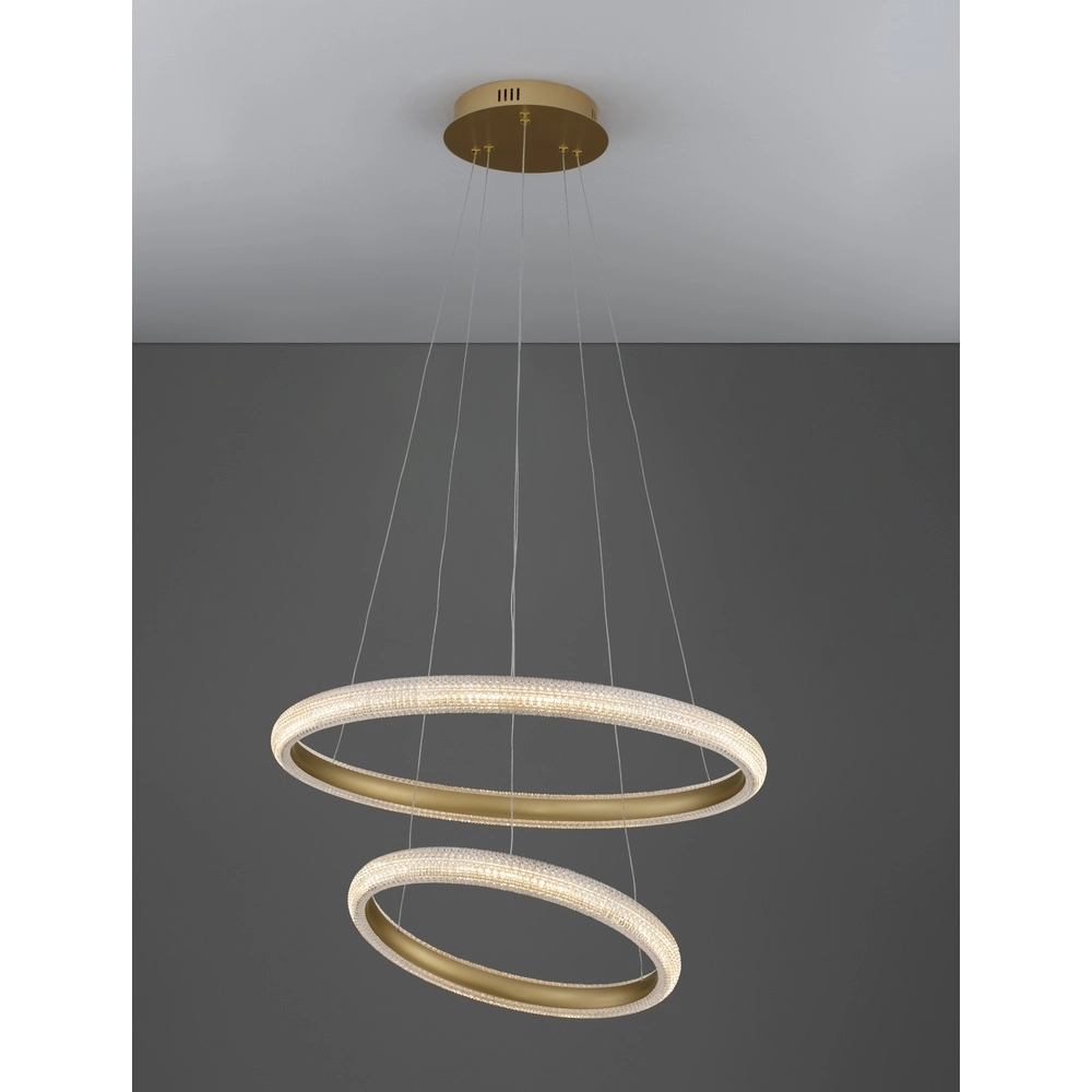 Pendant lamp Medora gold Ø 59cm Lyora 5212017433435