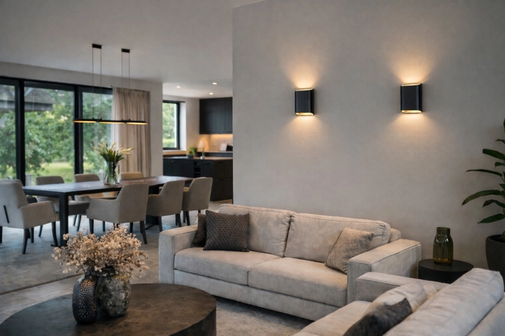 Wall lamp Diaz L black/champagne Artdelight 8720701103863