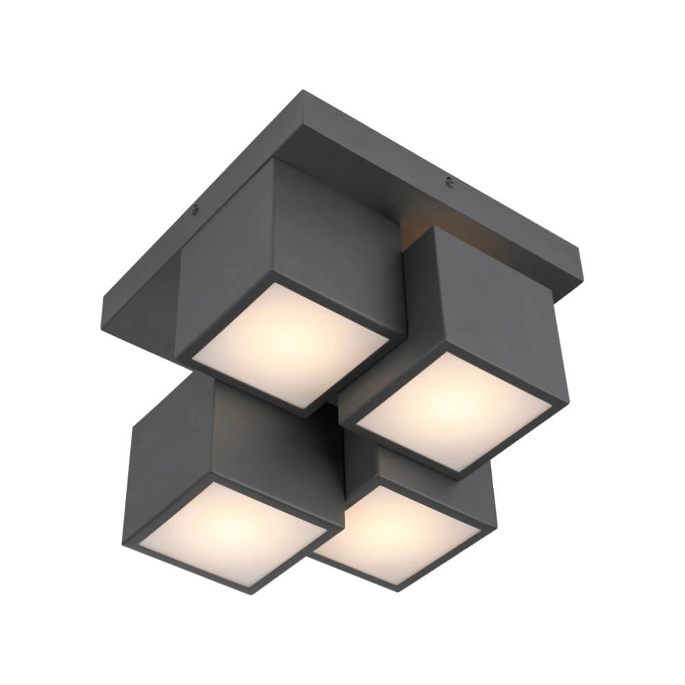 Black ceiling lamp Tetris black Just Light 4043689004538