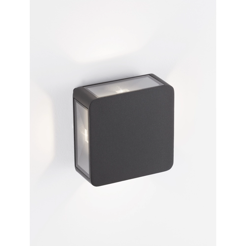 Square wall lamp Serika anthracite