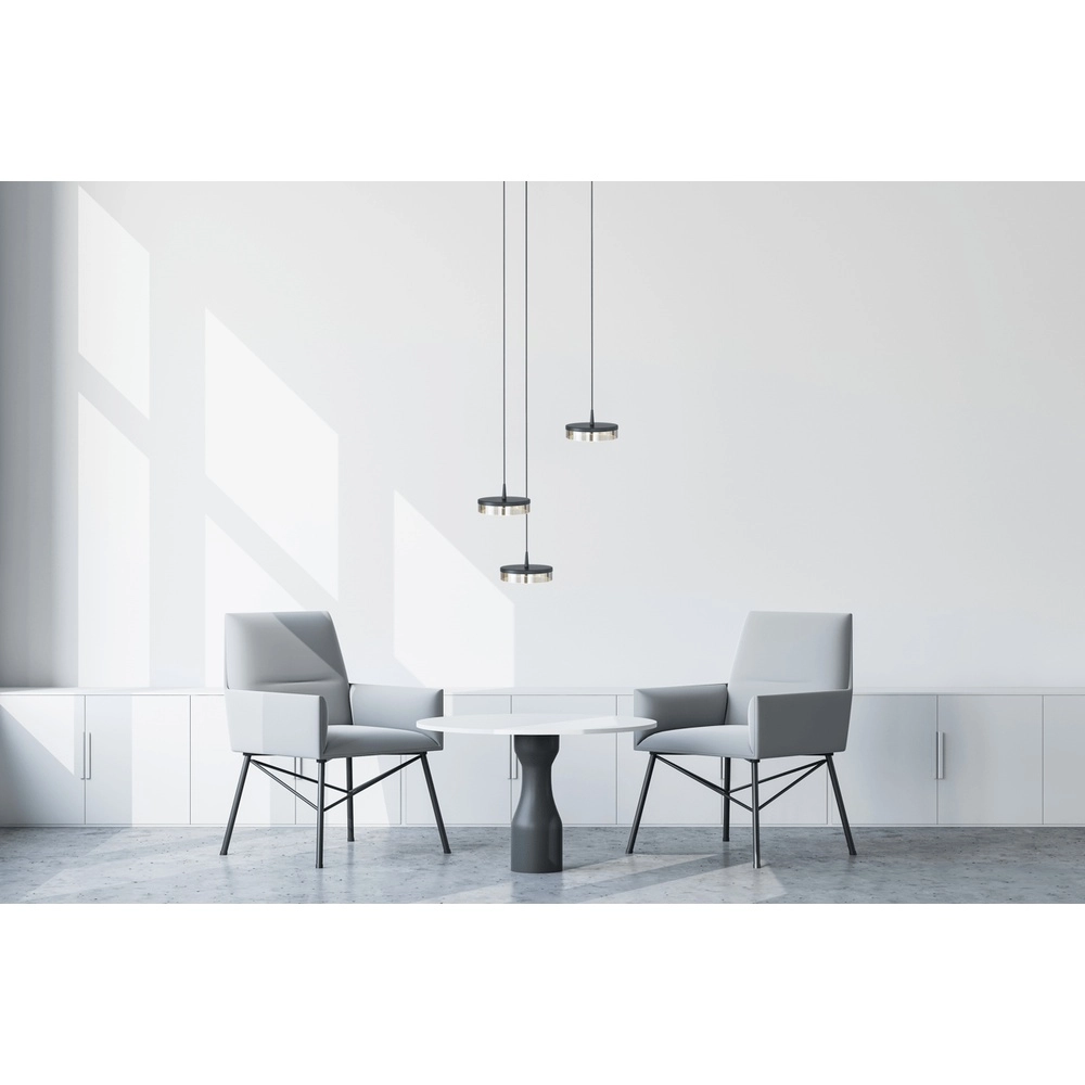 3-light pendant lamp Imperia Ø 35cm black nickel Masterlight 8718121348780