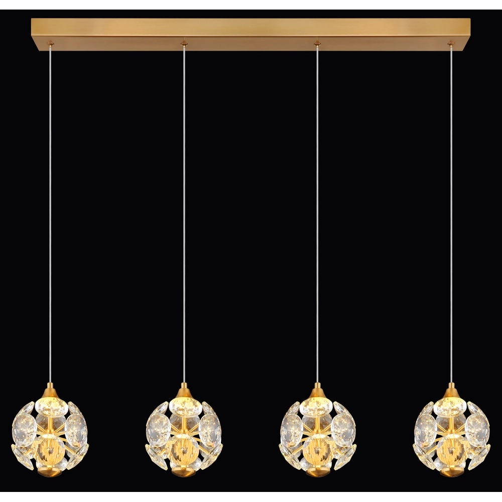 4-light pendant lamp Virina Gold Globo 9007371452620