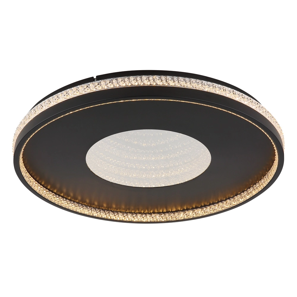 Ceiling light Shirley black with crystal Globo 9007371575299