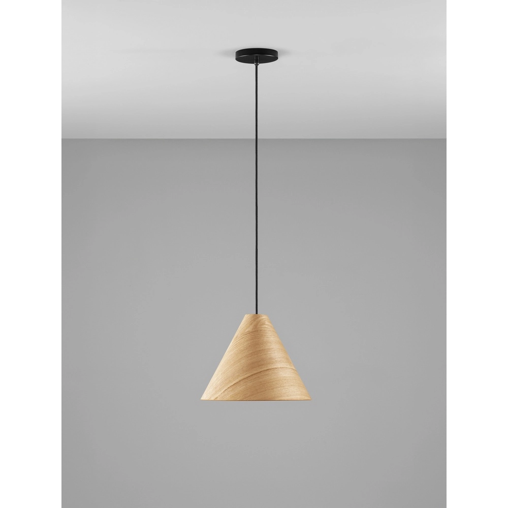 Wooden pendant lamp Elysian Ø 30cm Lyora 5212017468246