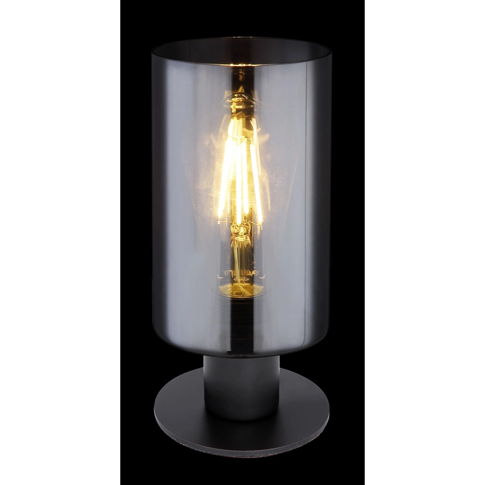 Table lamp Hadera black with smoke glass Globo 9007371405848
