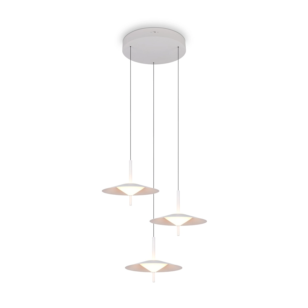 Design pendant lamp Amalo 3-light white round Ø 67cm