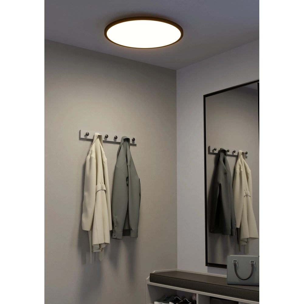 Smart Slim Ceiling Light Sarsina-Z Ø 60cm - black Eglo 9008606264070