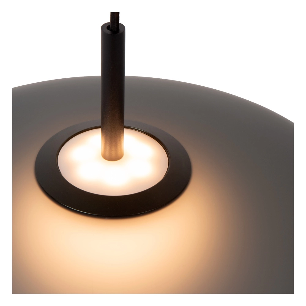 Sleek pendant lamp Menga Ø 40cm smoke glass Premium by Lucide 5411212251206