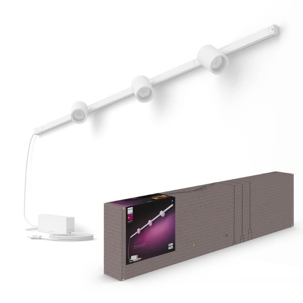 Hue Perifo - White and color set of 3 wall spotlights white Philips 8719514407862