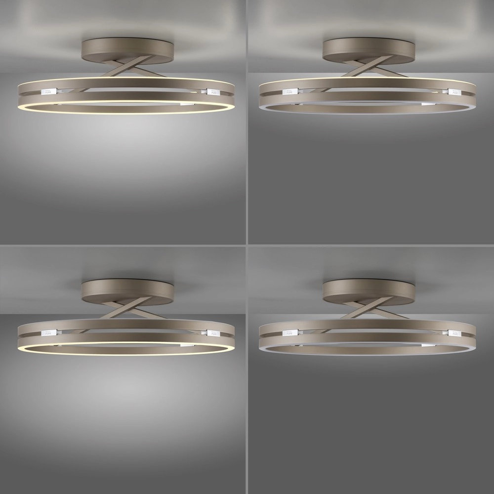 Led ceiling light Pure Loop Ø 60cm - bronce Paul Neuhaus 4012248398340