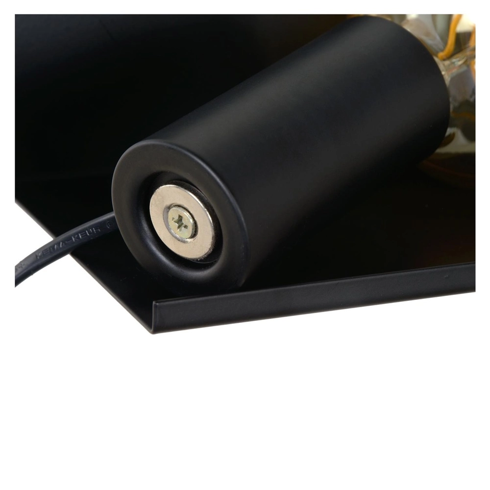 Bedside lamp Sebo Black Lucide 5411212061287