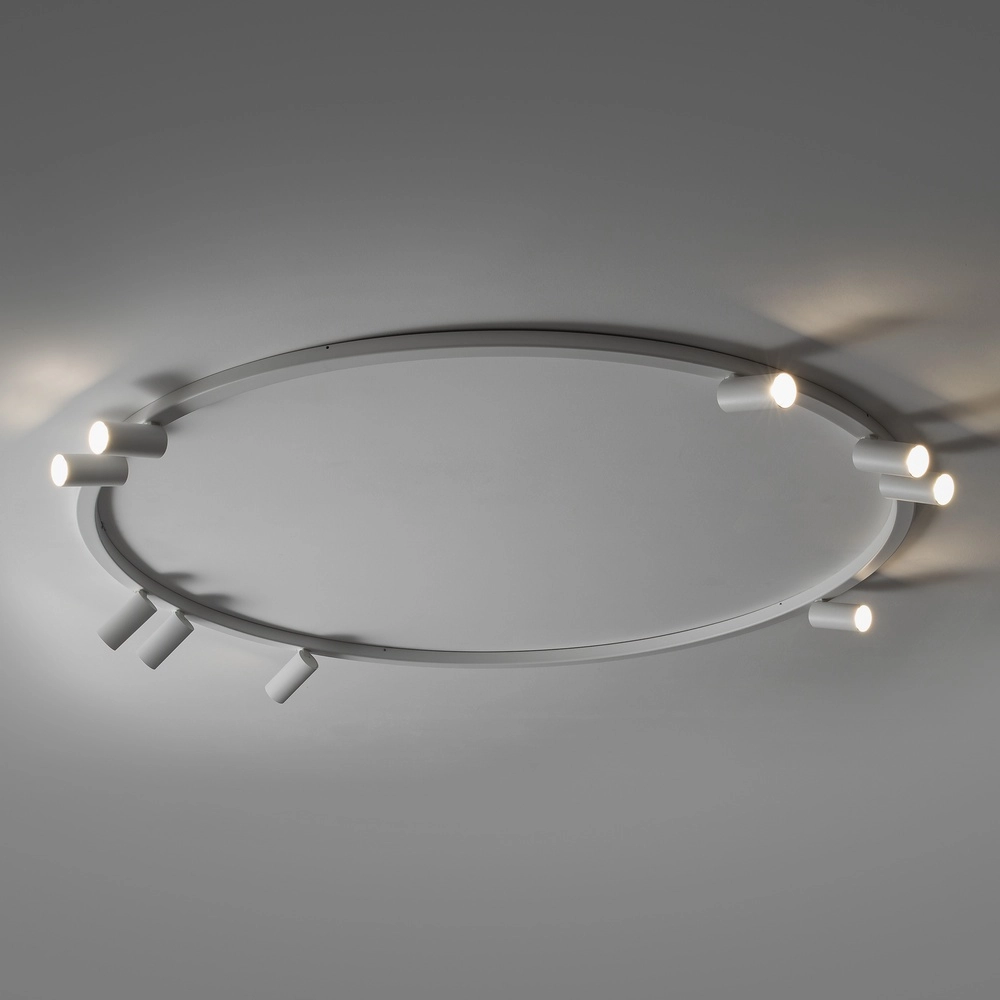 Circle surface-mounted spotlights Fourty 9x GU10 - white Lyora 5903139119511