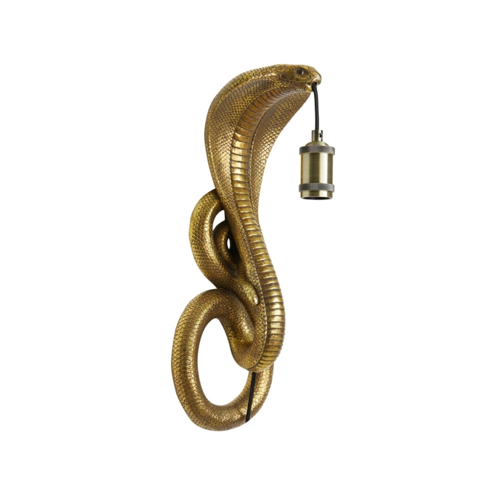 Wall lamp Snake bronze