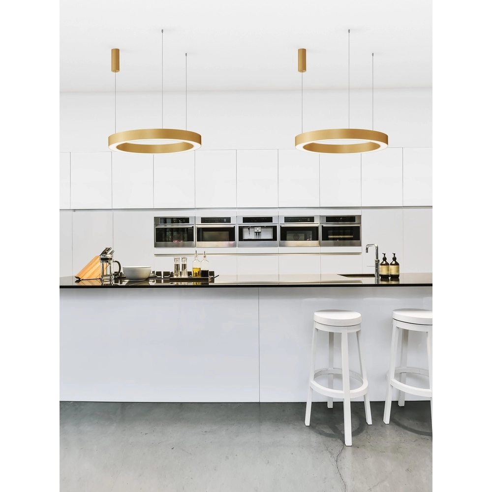 Pendant lamp Morbido gold Ø 80cm Lyora 5212017438683