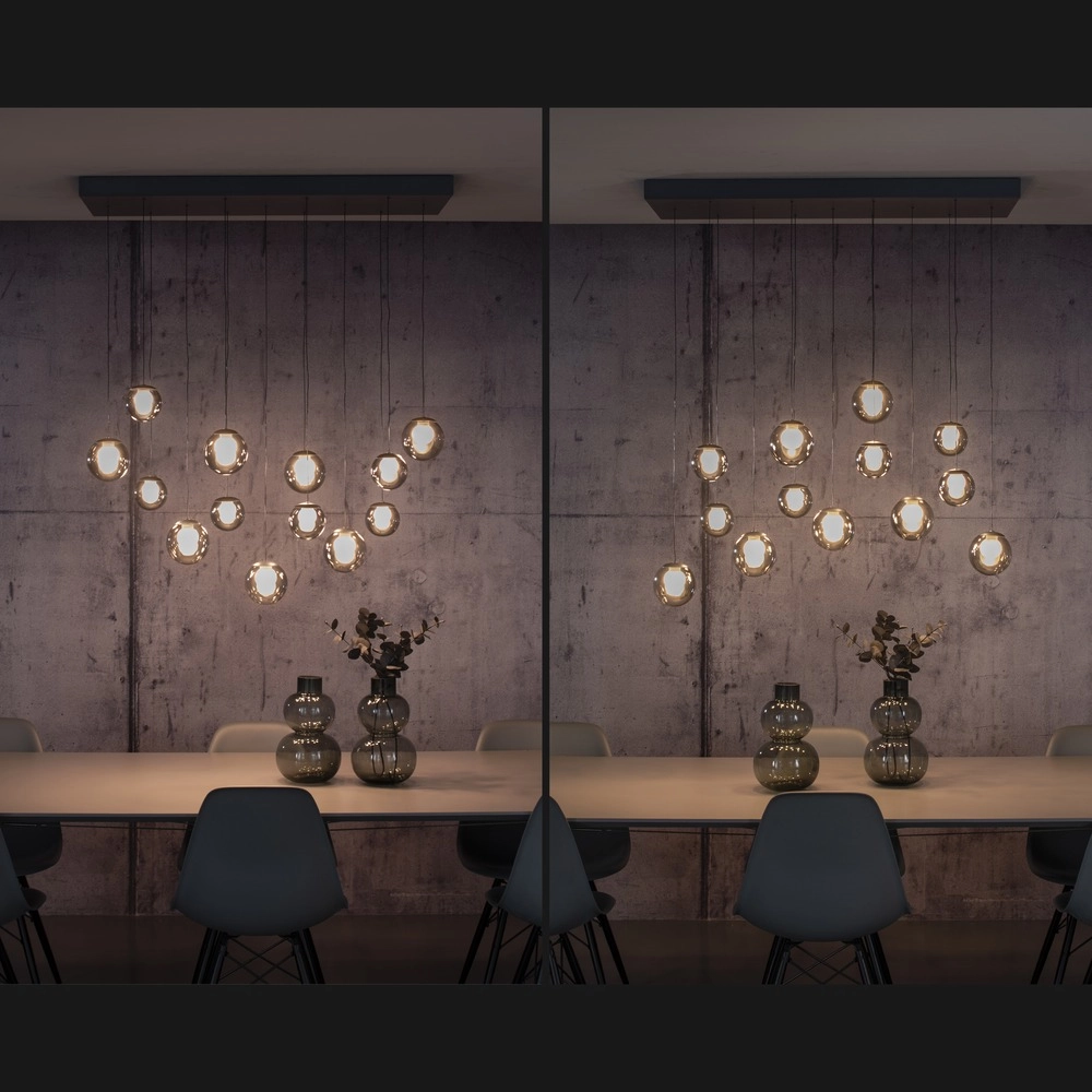 13-light pendant lamp Pure Popup mystic grey Paul Neuhaus 4012248398302