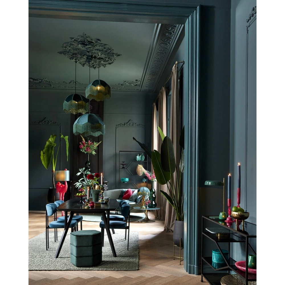 Pendant lamp Malacia Ø 60cm - velvet green Light & Living 8717807759308