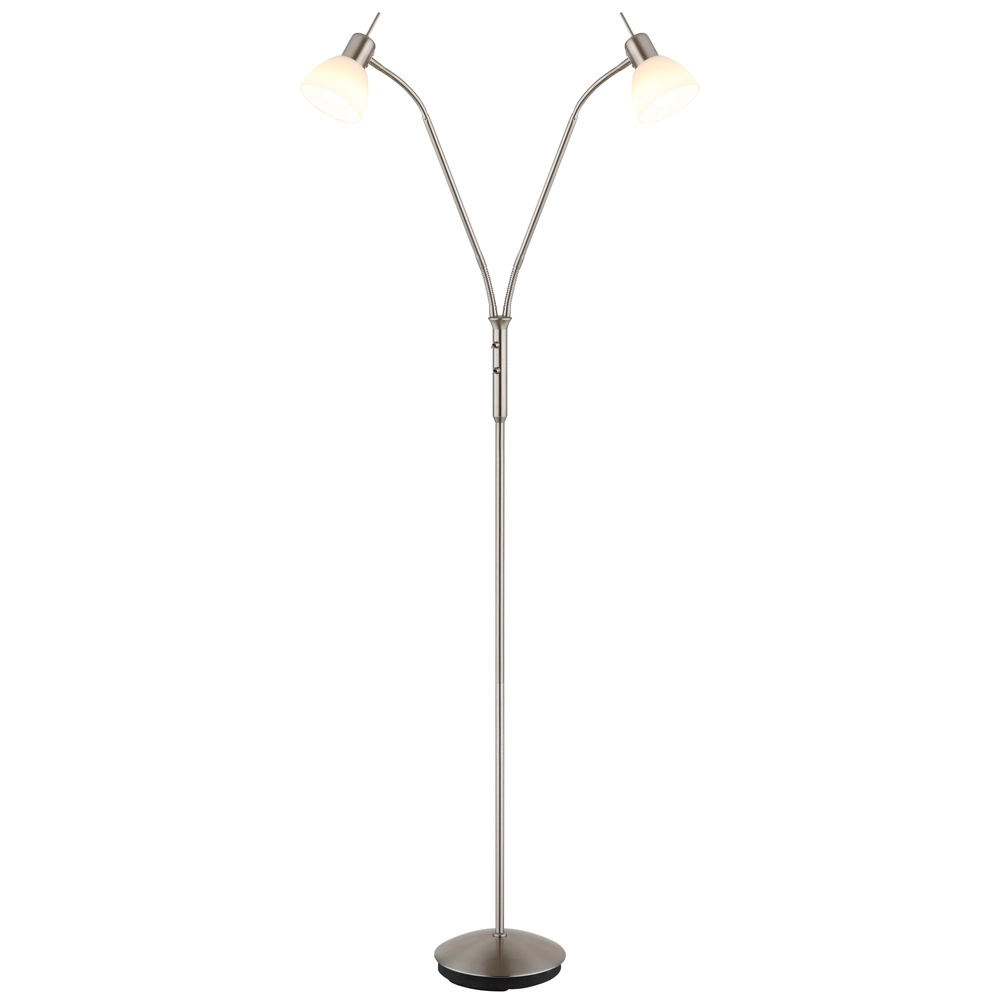 Reading lamp 2-lights Malte nickel Globo 9007371447541