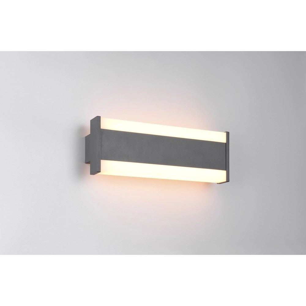 Wall lamp Dawson Design anthracite 30cm Trio 4017807603484