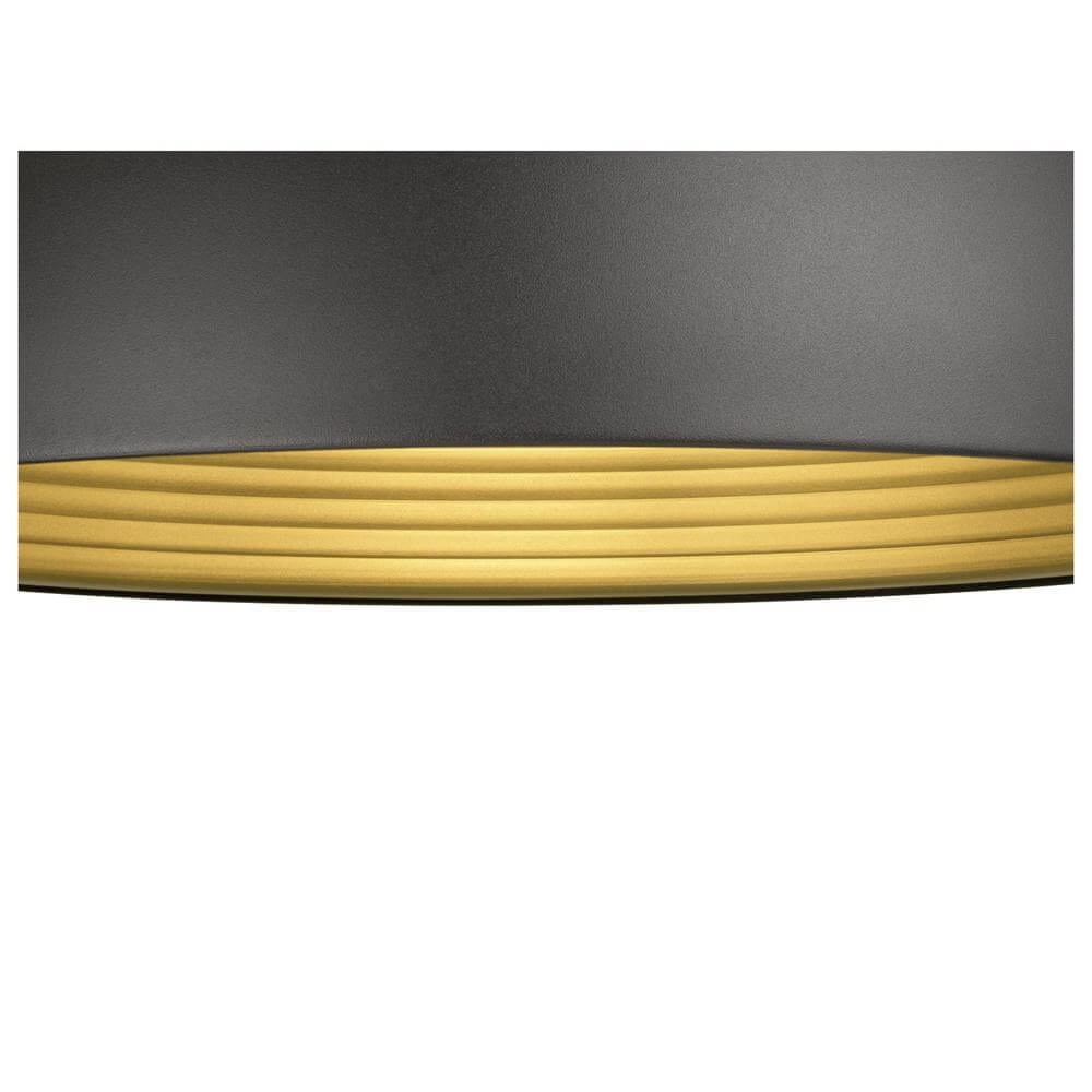 Design pendant lamp Forchini M 50 black with gold Ø 50cm SLV 4024163298629