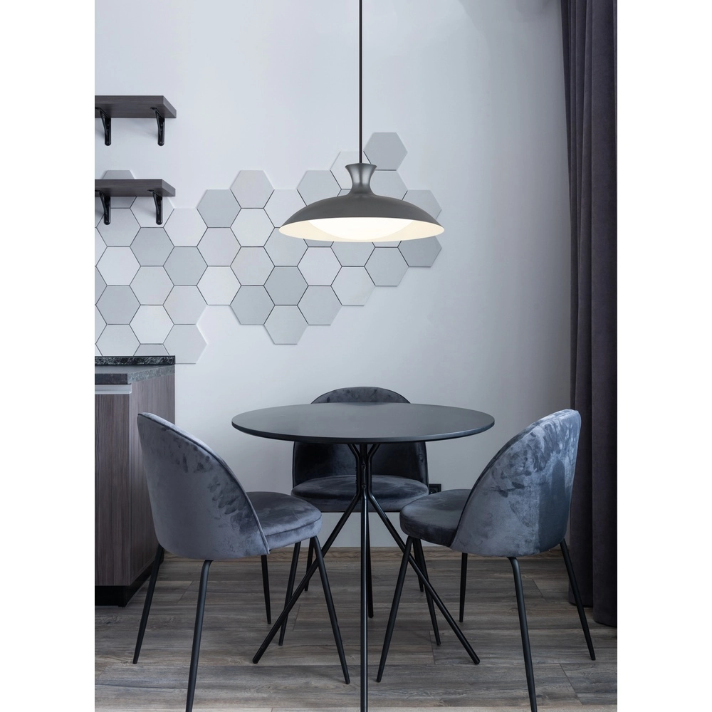 Grey pendant lamp Rocha design Ø 40cm Globo 9007371533985