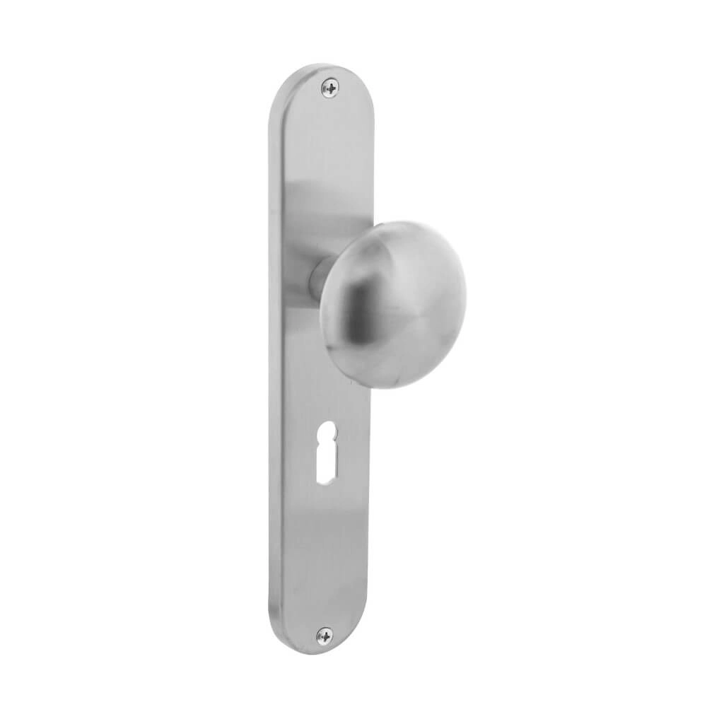 Doorknob Paddenstoel Keyhole 56mm Stainless Steel